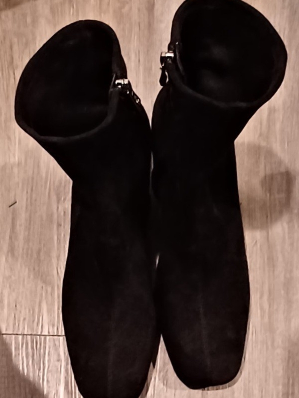 DKNY Cavale Black Stretch Microsuede Heeled Bootie